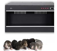 Pet Incubator Box for Dog, Large Pet Brooder Nursery Dog, Puppy Incubator with Heating, Kitten Incubator(80 * 50 * 50cm/Black)