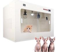 Pet Incubator for Newborn Puppies & Kittens - Smart Thermostat, Ceramic Heating, Air Circulation, Visual Acrylic Door, Delivery Room with LED Light