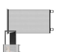 Pet Insulation Partition - Portable Protection, Space-Saving Walkway Shield, Fabric Walkway Door, Heavy Duty Hardware Bracket, Large Flexible Railing