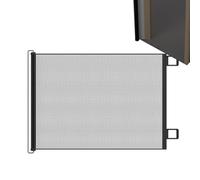 Pet Insulation Partition - Portable Protection, Space-Saving Walkway Shield, Fabric Walkway Door, Heavy Duty Hardware Bracket, Large Flexible Railing