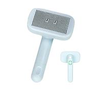 Pet Ionic Brush - Self Cleaning Dog Cat Hair Brush, Anti Static Slicker Grooming Tool, Dùal Ion Generator, Removes Loose Undercoat, Detangling Massaging, For Short Long Hair Pets