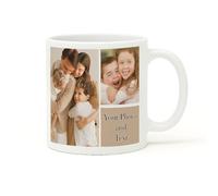 Pet-Jos Personalized Mug with Photo - Create Your Own Photo Mug, Customize Mugs with Your Own Picture, Photo Mug with Custom Text, Design Your Own Personalized Mug, 330 ml