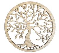 Pet-Jos Tree of Life Wall Decoration Natural Wood Tree Wall Decoration Tree of Life Wooden Wall Decoration Family Wall Art Geometric Ornaments Minimalist Wall Art Hanging Decoration