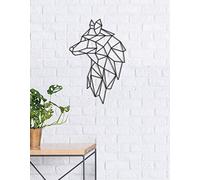 Pet-Jos Wolf Wall Decoration Wooden Wolf Wall Decoration Geometric Ornaments Minimalist Wall Art Hanging Decoration