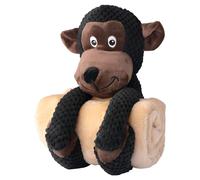 Pet-Joy Dog Toy 2-In-1 Plush Cloth Monkey 25X27 Cm Soft