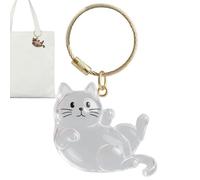 Pet Keepsake Keychain - Memory Pendant, Cute Memorial Magic, 4.5 cm Portable Ornament Container for Dog Lovers, Travel Bag Decoration, Purse Accessories, Club Holder