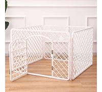 Pet Kennel Portable Household Dog Cage Guardrail for Small Medium Sized Dog Indoor Kennel Home (Small Complete Set (Approx. 90x90x60cm)