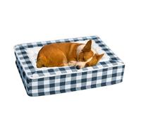 Pet Kennel - Washable Soft Tartan Dog Bed - Removable Dog Furniture for Home | Dog Mat, Comfortable Beds for Dogs and Cats, Suitable for Small Pets, Me