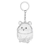 Pet Keychain - Memorial Keepsake Container, Pet Keychain for Purse, Screw Lock Lid Transparent Display, Easy to Use Hair Preservation, Mini Storage Tool, Memorial Accessory for Car, 2.76x1.97x1.18 in