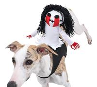 Pet Knight Costume - Ghost Saddle Costumes - Ghost Saddle Costumes, Stylish & Funny Prank Pet Ghost Riding Outfit for Festive Halloween Celebration