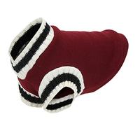 Pet Knitwear V Neck College Dog Knitted Autumn and Winter Vest for Cat Dog Rabbits Chinchilla Red M Pet KnitwearPet Knitting ClothesPet College ClothingDog Knitted VestDog Warm (XS) (S) (M)