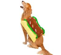Pet Krewe Dog Taco Costume - Funny Food Halloween Pet Outfit Costumes for Small, Medium, Large Cats and Dogs