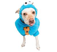 Pet Krewe Unleash The Parade Cookie Monster Dog Costume Sesame Street Pet Costumes for Large Dogs - Perfect for Halloween, Christmas Holiday, Parties, Photoshoots, Gifts for Dog Lovers