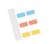 PET Label 30/60 / 120Pcs Repositionable Writable Adhesive PET Note Page Marker for Notebook Planner Binder Folder Page Markers Adhesive Notes Book Tabs Study Supplies Reading Markers Organization