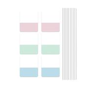 PET Label 30/60 / 120Pcs Repositionable Writable Adhesive PET Note Page Marker for Notebook Planner Binder Folder Page Markers Adhesive Notes Book Tabs Study Supplies Reading Markers Organization