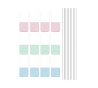 PET Label 30/60 / 120Pcs Repositionable Writable Adhesive PET Note Page Marker for Notebook Planner Binder Folder Page Markers Adhesive Notes Book Tabs Study Supplies Reading Markers Organization