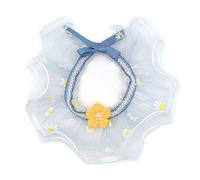 Pet Lace Collar Bib Neckerchief Collar With Small Flower Cute Charm Adjustable Necklace Kitten Puppy Collars Pet Bandanas For Dogs Graduation Bandanas For Dogs Bandana Spring Girl