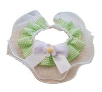 Pet Lace Collar Bib Neckerchief With Small Flower Cute Charm Adjustable Necklace Kitten Puppy Collars For Drool For Drooling Bible Covers For Girls Cute