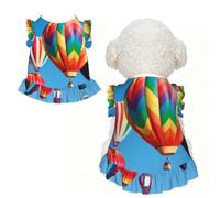 Pet lace skirts are suitable for cats and dogs | Floral Hot Air Balloons Xs Print Pet Lace Skirt, Stretchy And Breathable For Cats And Dogs
