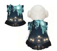 Pet lace Skirts are Suitable for Cats and Dogs | Floral The Ghost In The Night X-Small Print Pet Lace Skirt, Stretchy And Breathable For Cats And Dogs