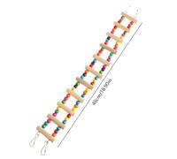 Pet Ladder Bird Toys For Parrots African Greys Parakeets Conures Hamster Crawling Bridge Wooden Cage Perch Swing Toy Parrot Toys African Grey For Small Parrots Large Birds Conure Macaw Parrot Set