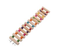 Pet Ladder Bridge Steps Climbing Swing Wooden Rat Hamster Parrot Cage Play Toy 3Sizes 13Steps 6 * 30cm/1206