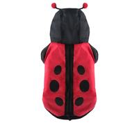PET Ladybird Costume Funny Polyester for Small Dogs Halloween | Breathable Black Coat, Cute Costume Effect, for Outdoor Activities and PET Cosplay Events
