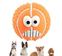 Pet Latex Ball, Latex Squeaky Dog Toy Ball | Squeaky Latex Face Ball for Dogs | Reusable Smile Face Dog Puppy Toy, Dog Squeaky Toy for Small Medium Puppy Kitten