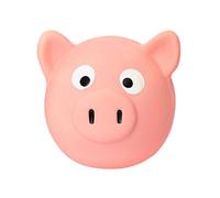 Pet Latex Toys, Pig Chew Squeaker, Funny Tongue Design Grunt Sounds, Soft Textured Part, Puppy Pacifier Ball for Indoor, Outdoor, Playtime, Small Breed Pack, 2.3x2.3 Inches, Pink