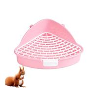 Pet Lavatory Tray - Anti Splashing Litter Box, Triangle With Big Guard Rail Top Capacity Pet Toilets Potty | Pets Corner Toilet Litters Pan Removable For Chinchilla Cats Small And Others