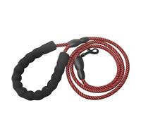Pet Lead Rope - Reinforced Polyester Dog, Tough Walking Strap | 4.92ft Long with Soft Grip Foam Handle and Sturdy Alloy Clip, Comfortable Control for Training Medium Small Dogs