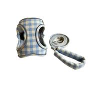 Pet leash harness adjustable anti-breakaway practical cute pet gardening dog harness(Yellow,XXL)