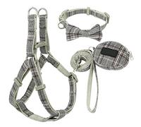 Pet Leash, Leash Set Dog Harness And Adjustable Nylon Collar For Small Medium Dogs Pet Products Walking A M(C,M)
