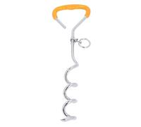 Pet Leash Stake, Steel Spiral Tent Anchor With 360 Degree Rotatable Cable for Yard, Beach, Outdoor Camping, Ideal for Labrador, Bulldog, German (5mmx5m /0.2inx16.4ft Double Zinc