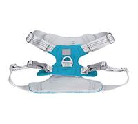 Pet Leash Vest with Reflective Stripe, Adjustable Oxford Cloth Harness, Cyan XL - Anti - Explosion Design, Comfortable Fit, Night Safety for Cats and Dogs (S)