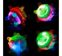 Pet LED Jumping Ball Interactive Play Toy with Music and Lights Bouncing Dancing Ball for Dogs Cats Training Exercise and Entertainment Durable Non Toxic Plastic Material (Blue)
