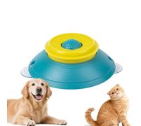 Pet Lick Bowl Slow Feeder with Rolling Ball - Interactive Feeding Plate for Dogs Cats, 18.5x6.2cm ABS Material with Suction Stability, Prevent Fast Eating Issue, for Home Pet Owners Daily Feeding Use
