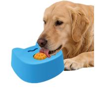 Pet Lick Pad Bowl - Canine Stress Relief Feeder for Mental Stimulation | Soft Silicone with Raised Patterns, Slow Feeding Aid for Dogs to Encourage Focus Calm Energy Release 5.51x5.31x2.24 in