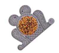 Pet Licking Mat For Dogs | Silicone Suction Cups Feeder Mat Frog Shape,Slow Feeder Tray, Non-Slip Plate, Sensory Interactive Fun For Indoor Outdoor Pet Travel