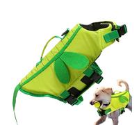 Pet Life Preserver - Breathable Oxford Cloth Dog, Adjustable Pet Swim Vest, Quick-Release Buckle Float Coat, Ergonomic Rescue Handle | Water Safety Jacket For Boating Lake Swimming