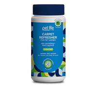 PET LIFE UNLIMITED Carpet Refresher & Deodorizer Powder - Pet Safe, Plant Based Juniper Leaf Scent, Made in USA - 16oz (Pack of 1)