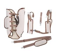 Pet Lift Harness Sling Carrier, Breathable Oxford Fabric, Adjustable Shoulder Straps for Small Dog Cat - Lightweight Portable Design, Safe Outdoor Use, Easy Travel Companion (L)
