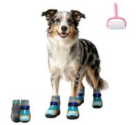 Pet Light Up Shoes for Cat Dog,Breathable Anti Slip Mesh Dog Boots，2Pcs：3 | Glow Paws Shoes for Pet,LED Dog Boots Paw Protectors,Non-Slip Dog Sneakers with Lights,for Cats Dogs Outdoor Walks