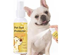 Pet Liquid Sunblock, Sweat Resistant Sunburn Protector, 50ml Hydration Uva Uvb Rays Prevention Dog Sun Spray for Beach Camping Walking Pool Pet Care Accessory Protection Tool Spray for Practical Use