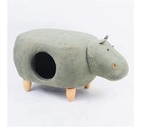 Pet Litter, Cat Bed, Multifunctional Solid Wood Footstool, Dual Purpose Pet Supplies, Semi-Enclosed, 69X35x34cm(Color:D)