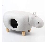 Pet Litter, Cat Bed, Multifunctional Solid Wood Footstool, Dual Purpose Pet Supplies, Semi-Enclosed, 69X35x34cm(Color:C)