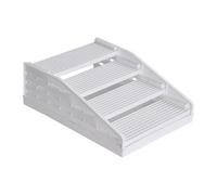 Pet Litter Mat, 42x32x14cm, Non Slip Adjustable Grid with Detachable Steps, PP Material, Easy to Clean, Litter Catching, Floor Protection, Cat Bathroom Use