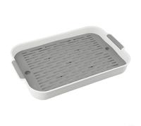 Pet Litter Tray with Easy to Remove Grid and Thickened Bottom, Designed for Small Animals Including Guinea Pigs, Rabbits, and Hamsters for Cleanliness (F)
