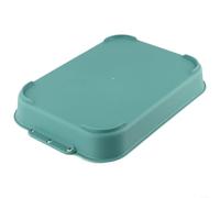 Pet Litter Tray with Easy to Remove Grid and Thickened Bottom, Designed for Small Animals Including Guinea Pigs, Rabbits, and Hamsters for Cleanliness (B)