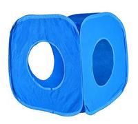 Pet Living Pop Up Cat Kitten Play Cube Fun Strong Box For Cat Rabbit Toy (Blue)